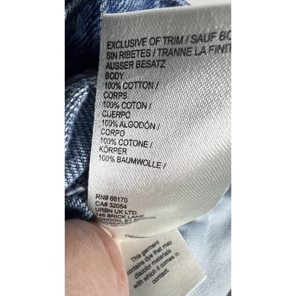 Anthropologie Pilcro Pull On High Rise Wide Leg Track Jeans Drawstring Size 27 - Picture 10 of 11